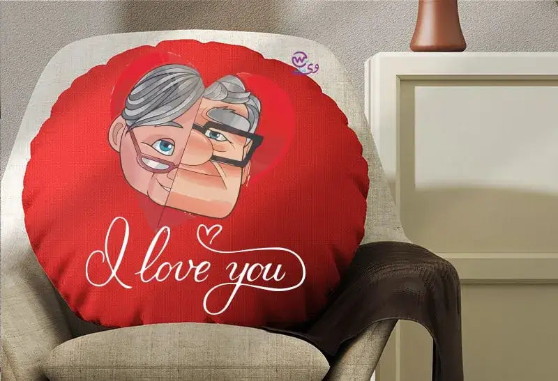 Round Pillow- Valentine’s designs - WE PRINT