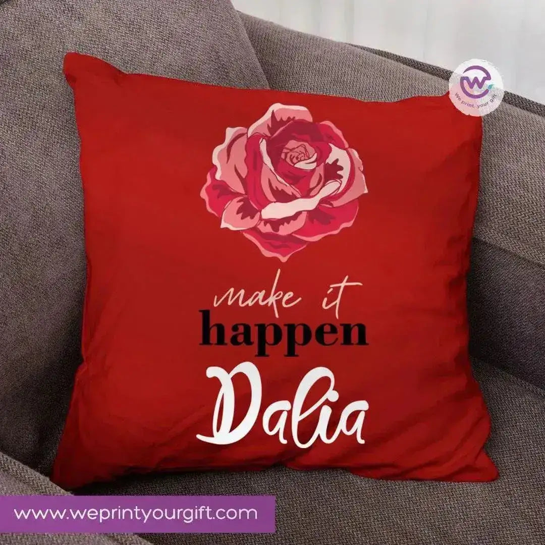 Square Cushion- Motivational Quotes-A - WE PRINT