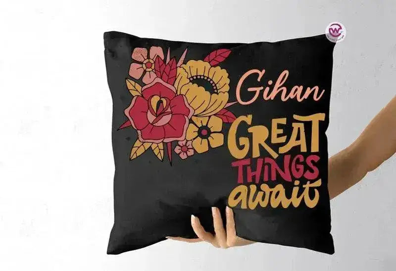 Square Cushion- Motivational Quotes