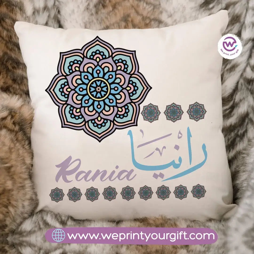 Square Cushion -Names - WE PRINT