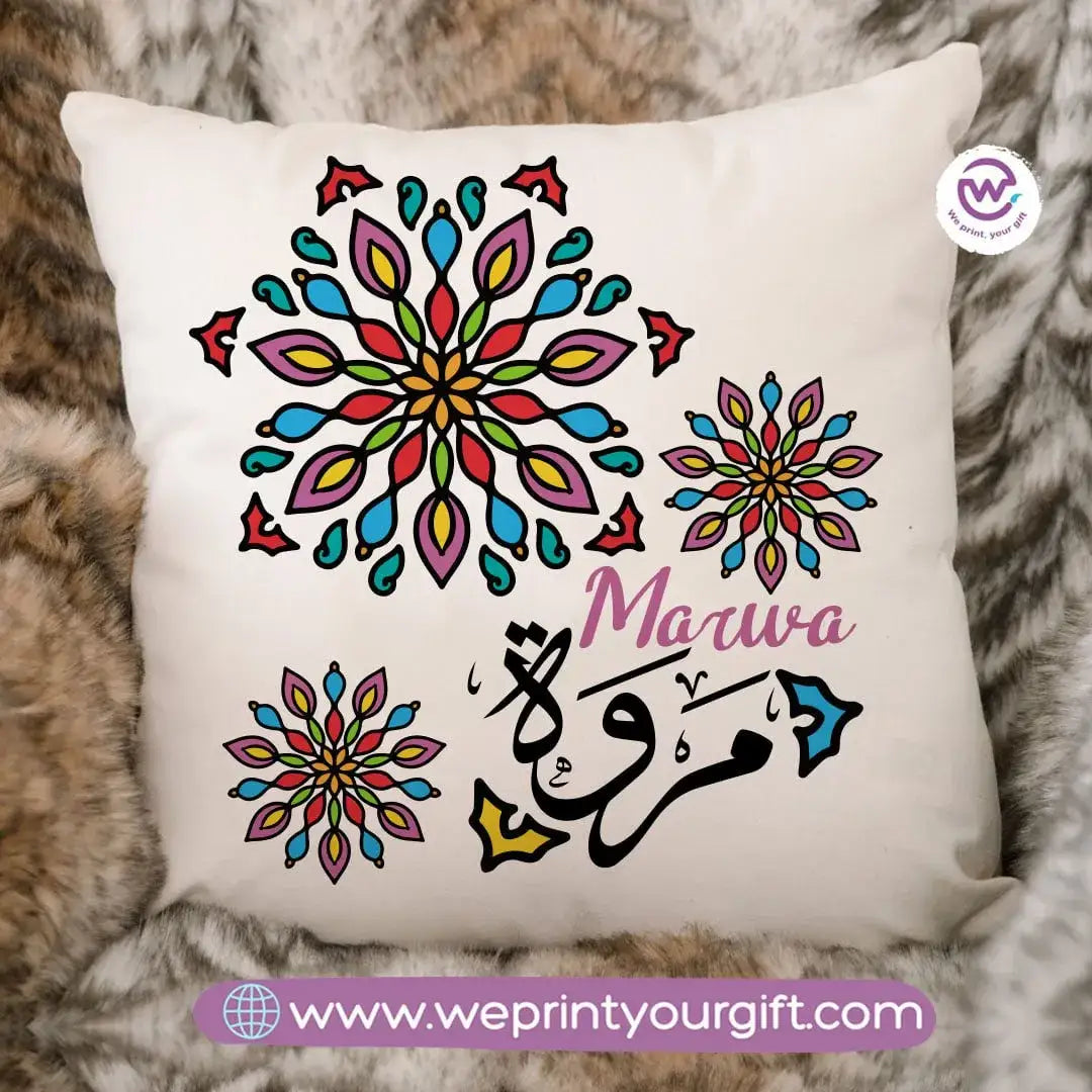 Square Cushion -Names - WE PRINT