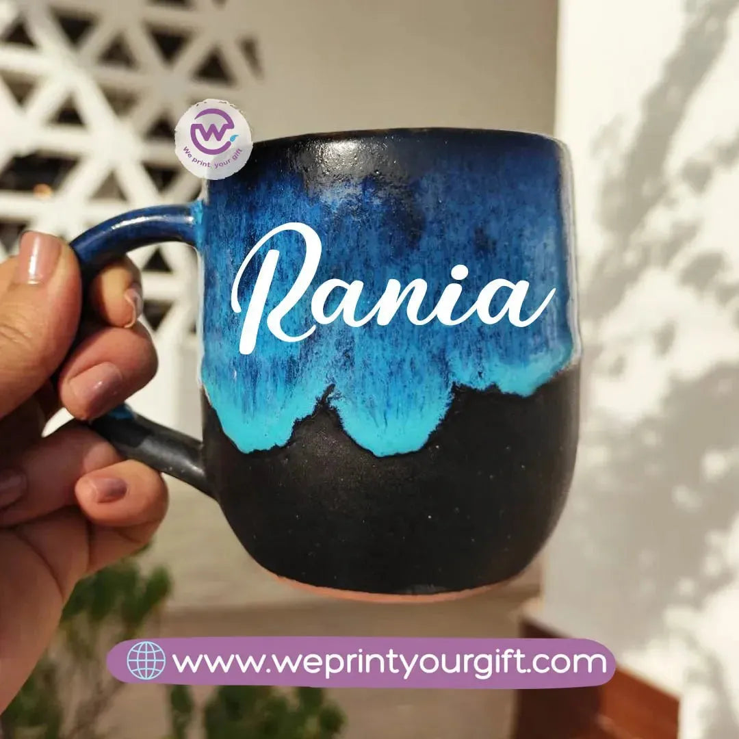 Starry Pottery Mug -English Names - WE PRINT