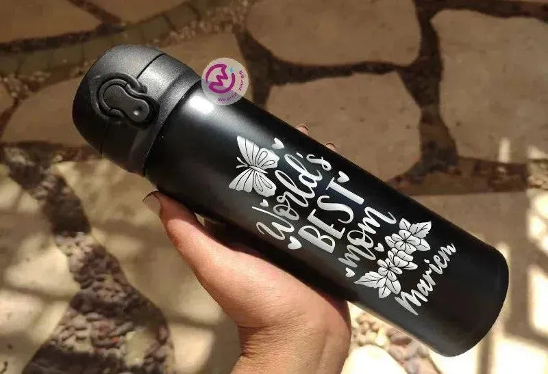 Thermal Mug With Lock ( Engrave ) - Mother's Day - WE PRINT