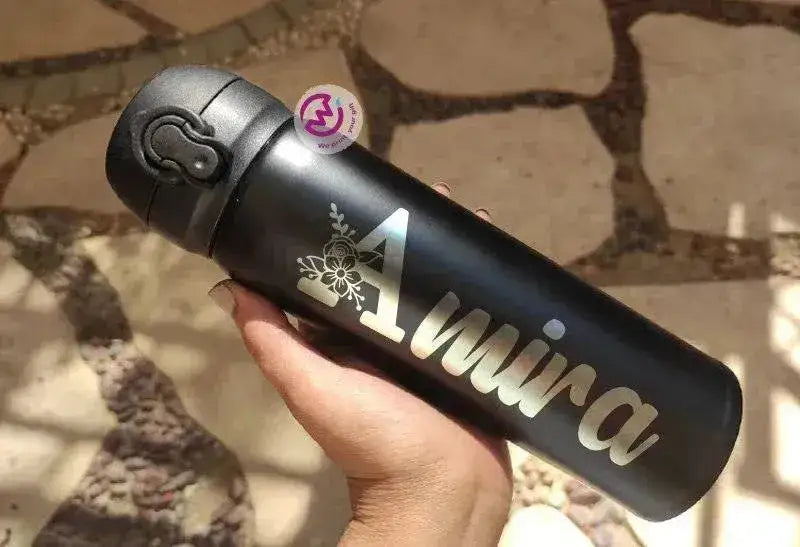 Thermal Mug With Lock ( Engrave ) - Names A - WE PRINT
