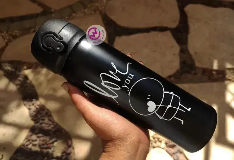 Thermal Mug With Lock ( Engrave ) - Valentine's Day - WE PRINT