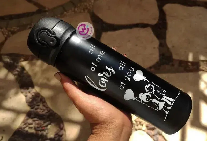 Thermal Mug With Lock ( Engrave ) - Valentine's Day - WE PRINT