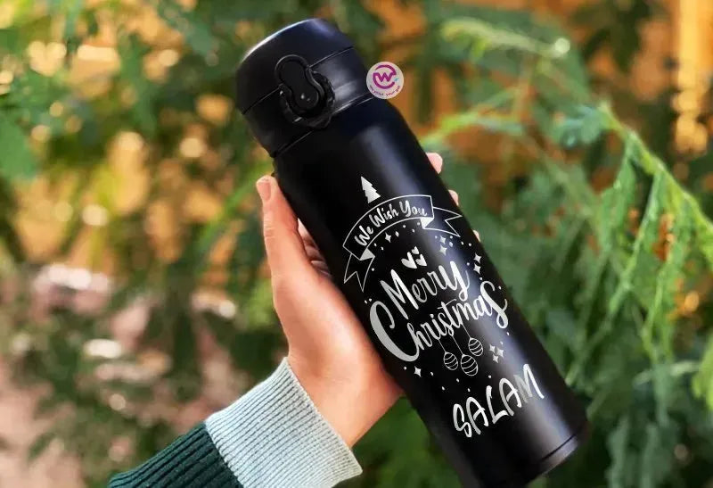 Thermal Mug with Lock-Engraved-Christmas designs - WE PRINT