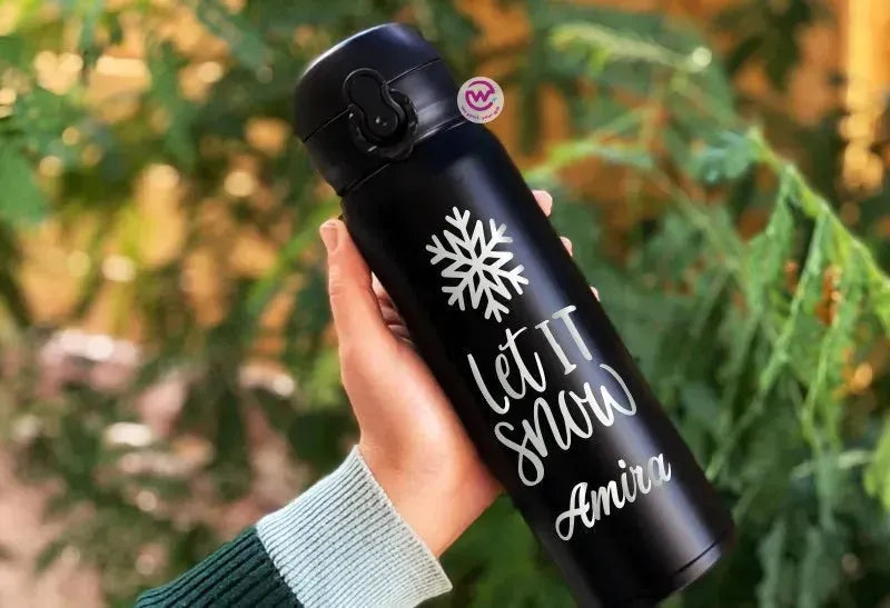 Thermal Mug with Lock-Engraved-Christmas designs - WE PRINT