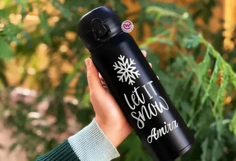 Thermal Mug with Lock-Engraved-Christmas designs - WE PRINT