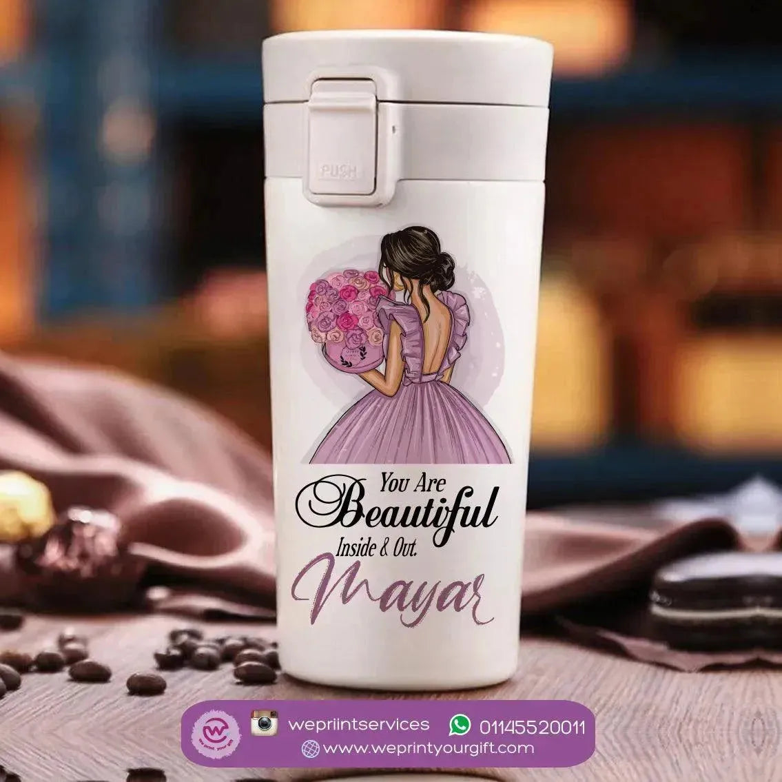 Thermal Mug with Lock - Motivation - WE PRINT