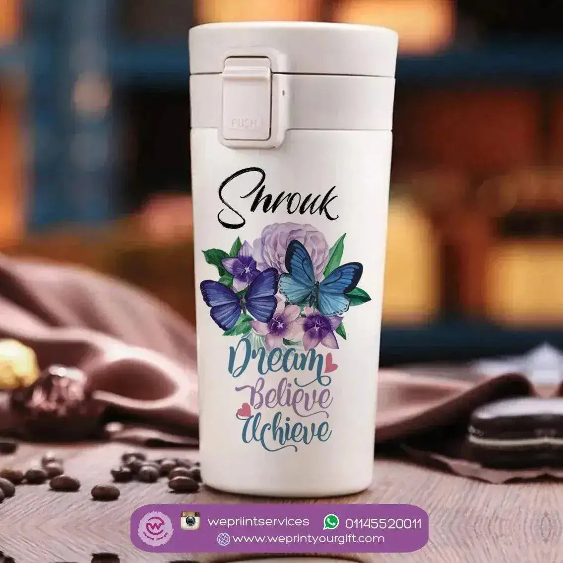 Thermal Mug with Lock - Motivation - WE PRINT