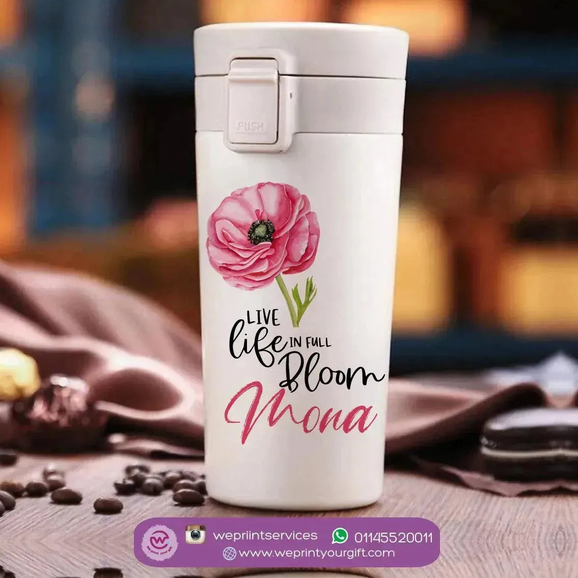 Thermal Mug with Lock - Motivation - WE PRINT