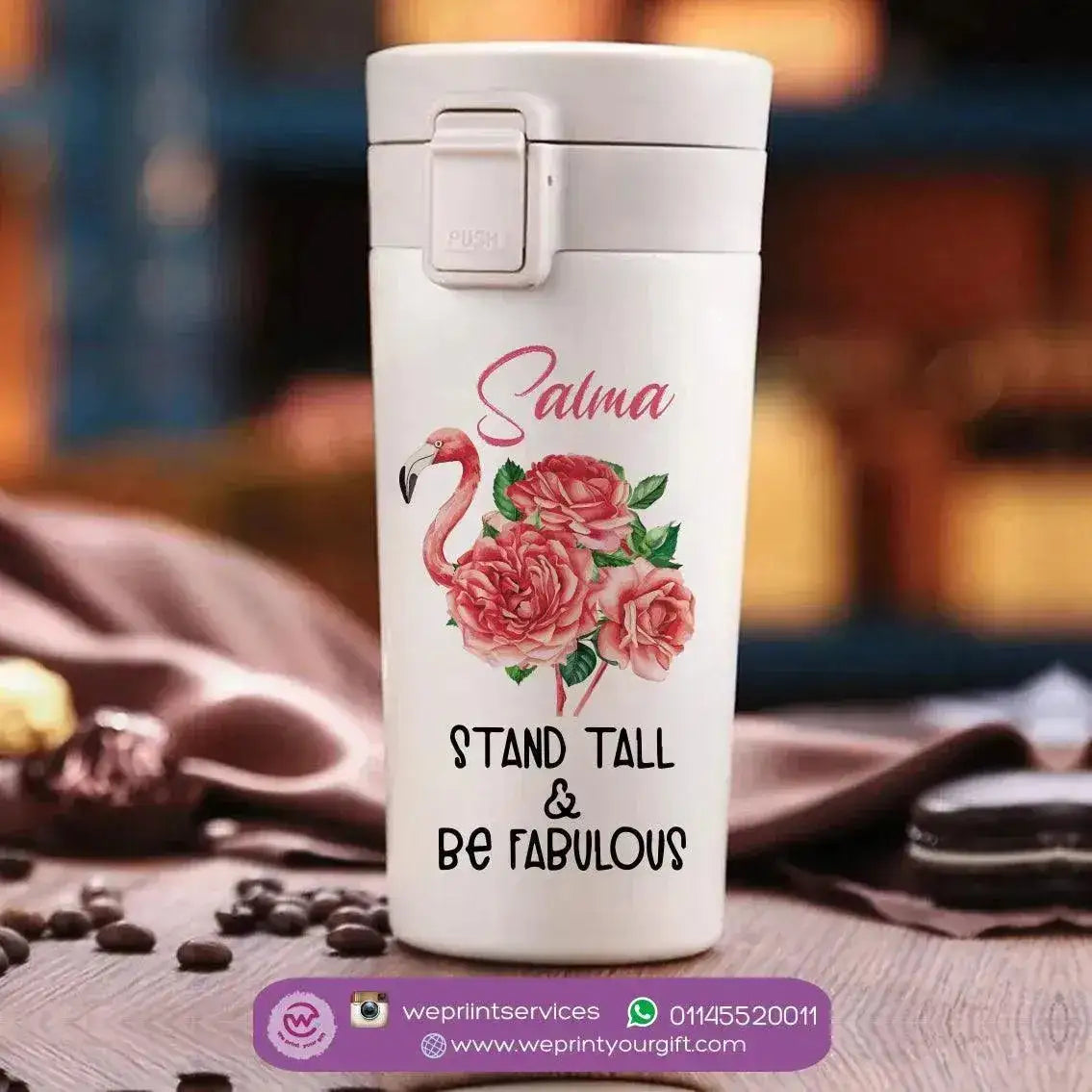 Thermal Mug with Lock - Motivation - WE PRINT