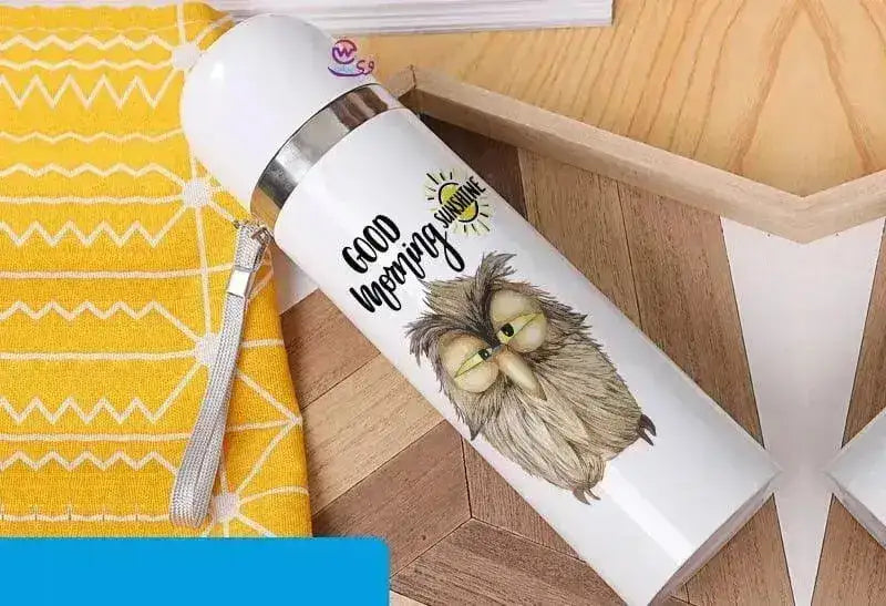 Thermal Portable Thermos -Owl - WE PRINT