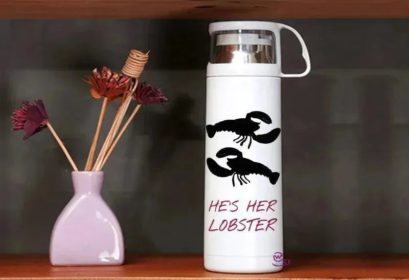 Thermal Thermos With Cup -Stainless Steel - Friends Series - WE PRINT