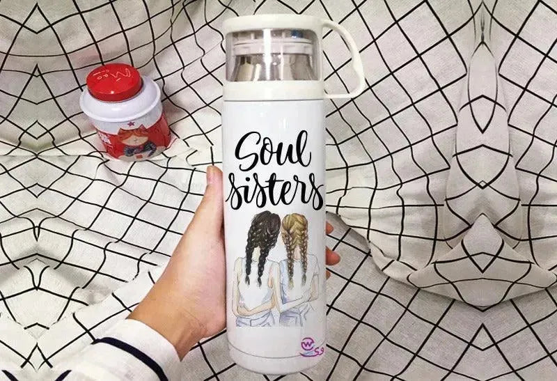 Thermal Thermos With Cup -Stainless Steel - Friends - WE PRINT