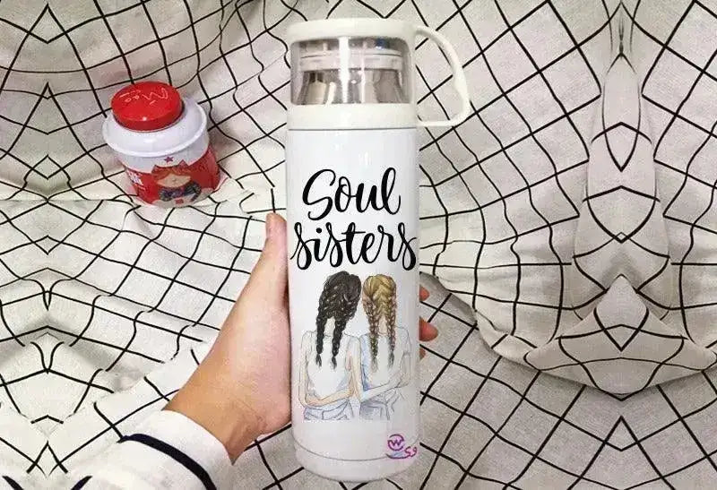 Thermal Thermos With Cup -Stainless Steel - Friends - WE PRINT