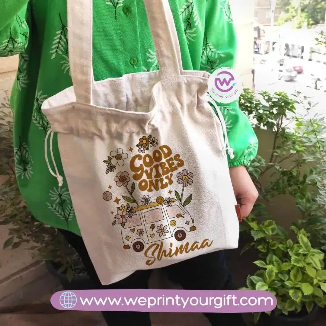 Tote bag with string-Names - WE PRINT