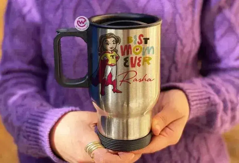 Travel Mug - Silver - Mother's Day - WE PRINT