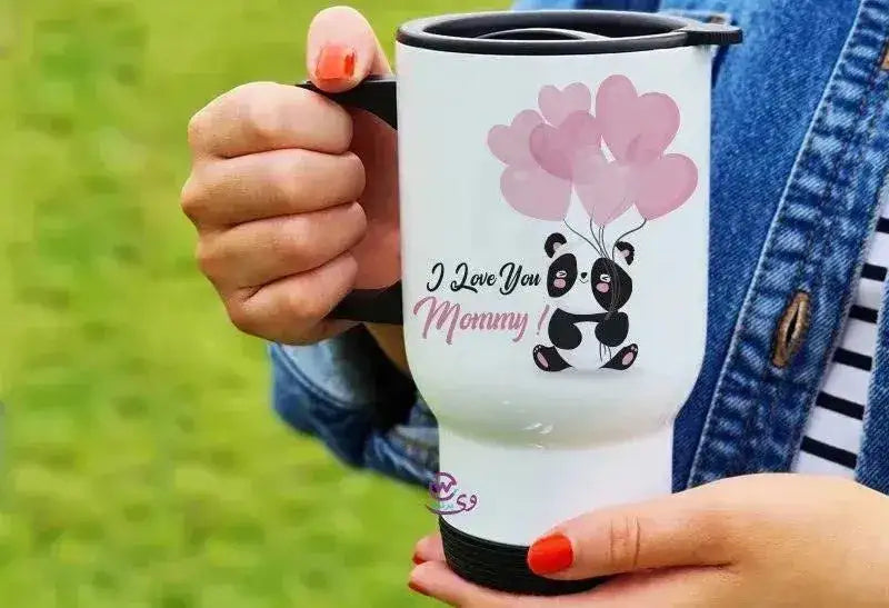 travel Mug -white -Mother's Day-B - WE PRINT