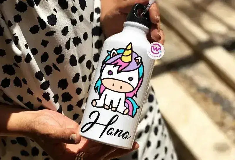 Water Bottle flask-Aluminium - Unicorn