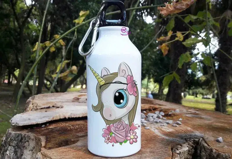 Water Bottle flask -Aluminum -Unicorn New - WE PRINT