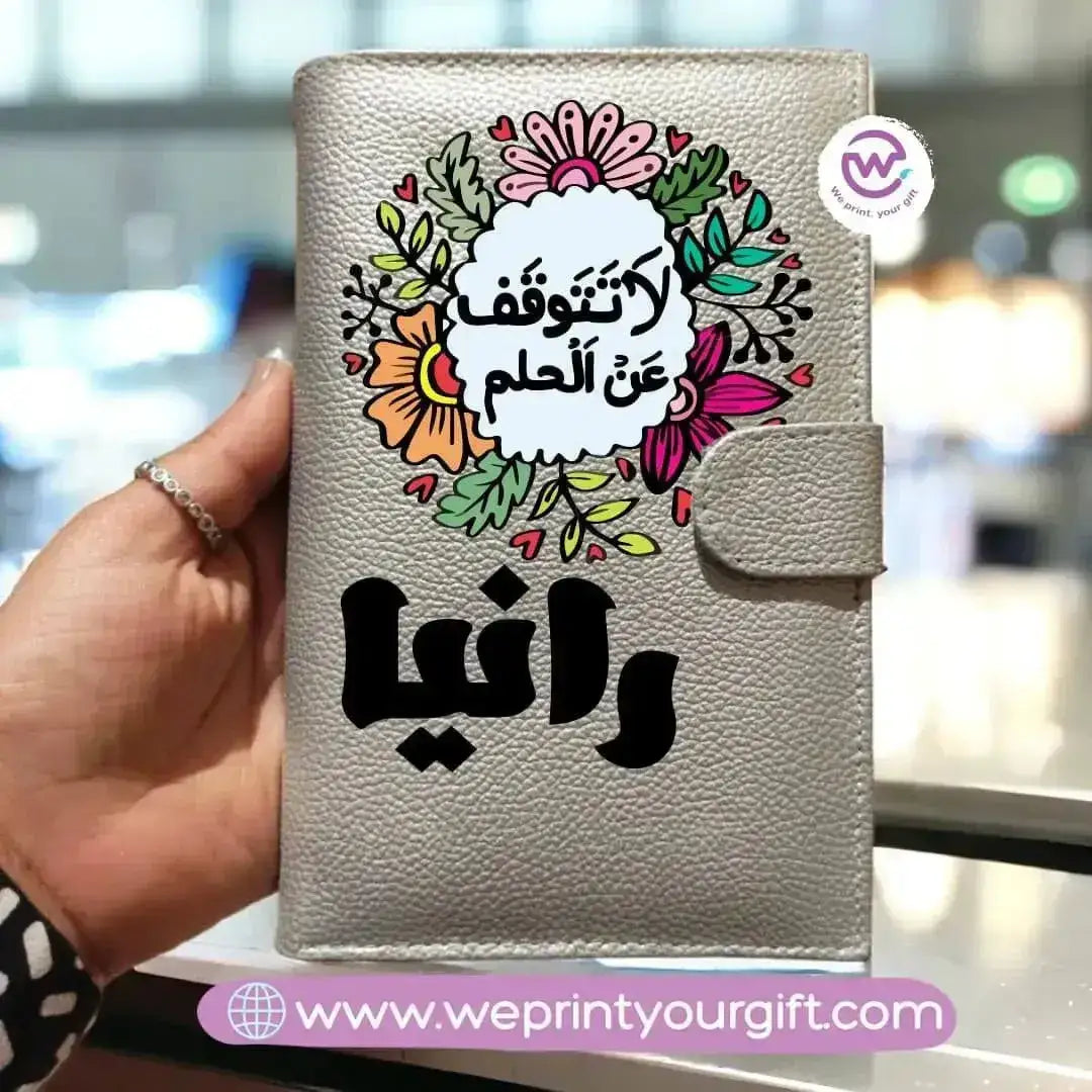 Women leather wallet -Motivational designs - WE PRINT