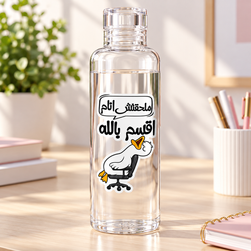 زجاجات مياه أكريليك شفافة