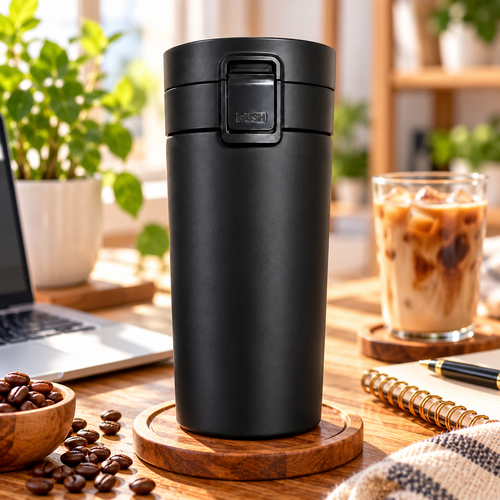 Black Thermal Mug 500ml