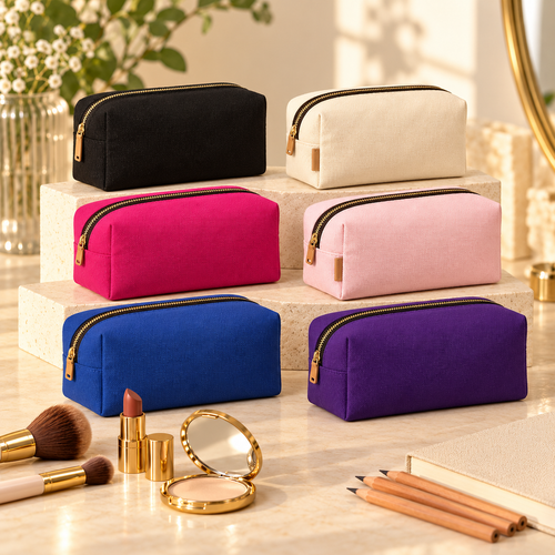 Boxy Makeup Bag - Fabric