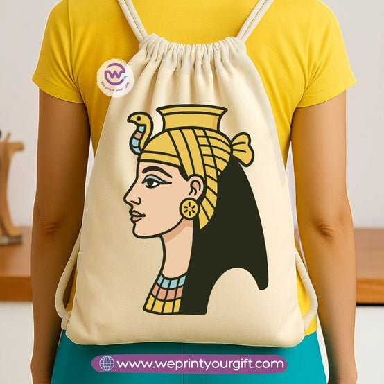 Pharaonic Egyptian Drawstring Backpack – Ancient Art Inspired Designs