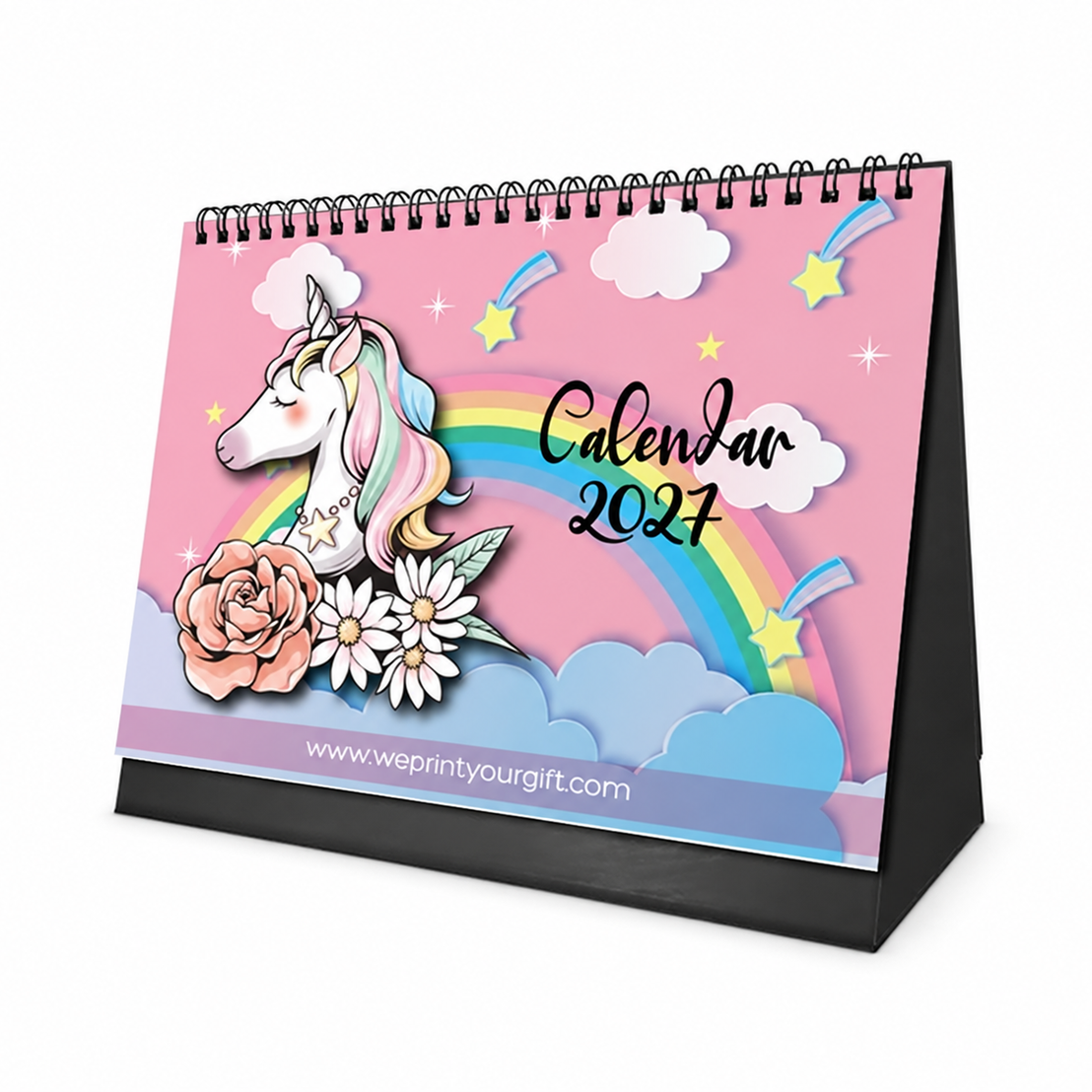 Unicorn Daydreams 2027 Desk Calendar – Rainbows & Little Inspirations