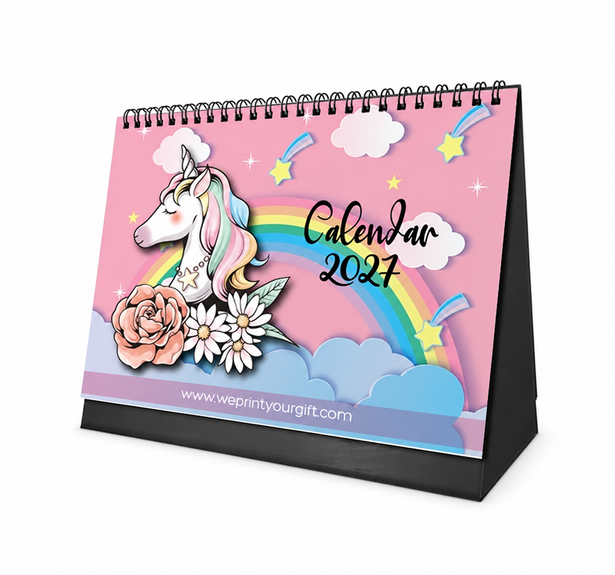 Unicorn Daydreams 2027 Desk Calendar – Rainbows & Little Inspirations