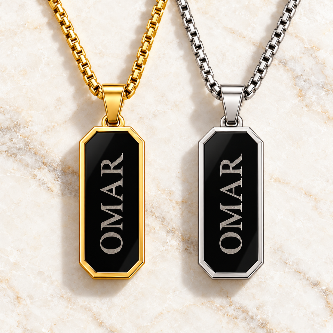 Rectangular Necklace – Customization Options
