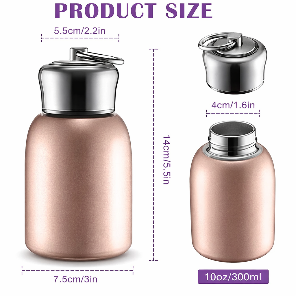 Mini Thermal Coffee Mug – 300ml | 304 Stainless Steel | Customization Options