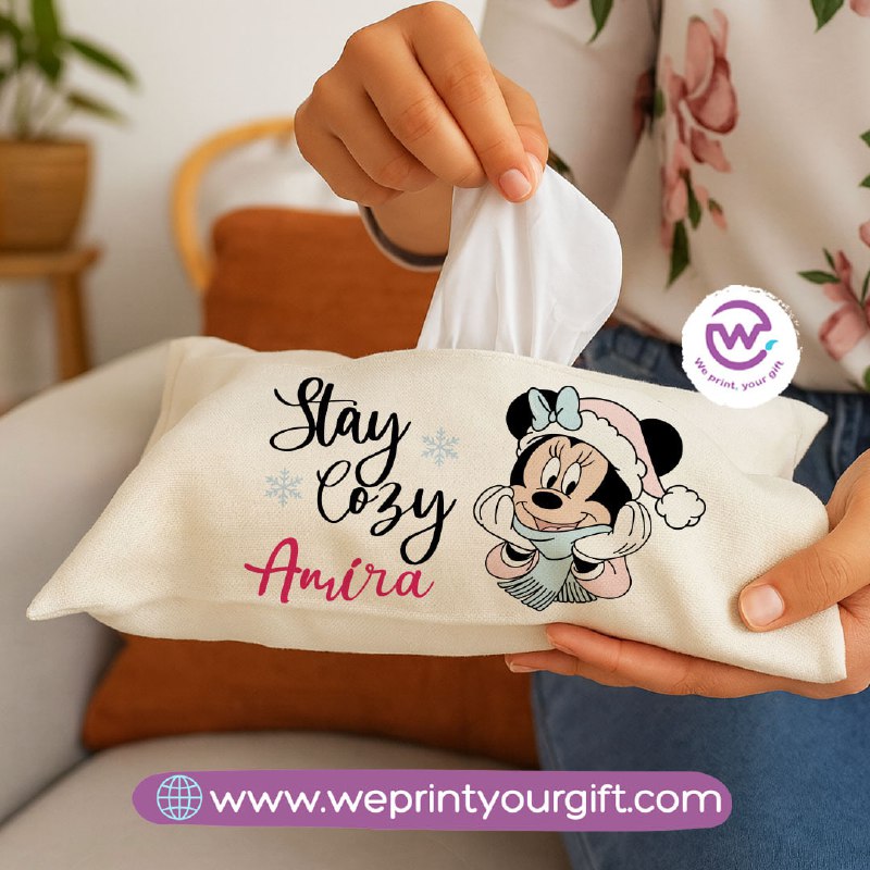 حامل مناديل قماشي شخصي – تصاميم عيد الميلاد