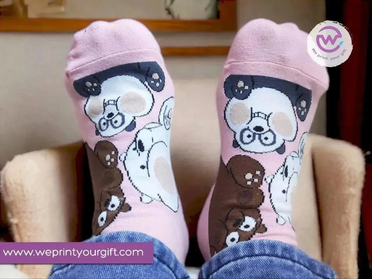 1 Pairs Foot Socks Random- We Bare Bears - WE PRINT