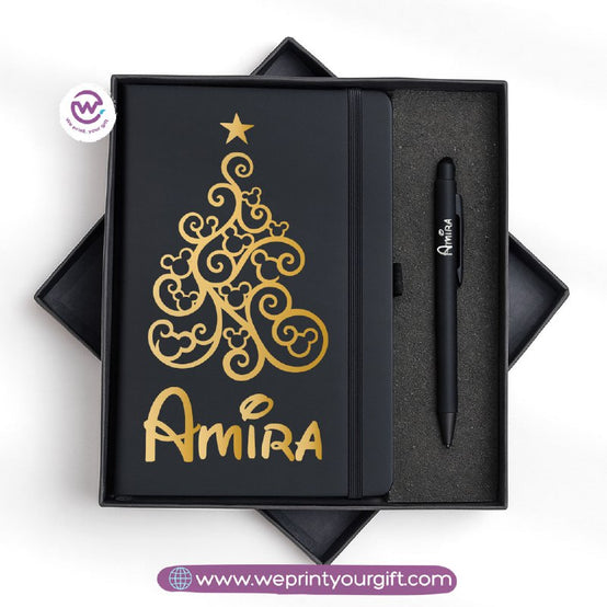 Christmas Special – Personalized Notebook & Engraved Pen Gift Box