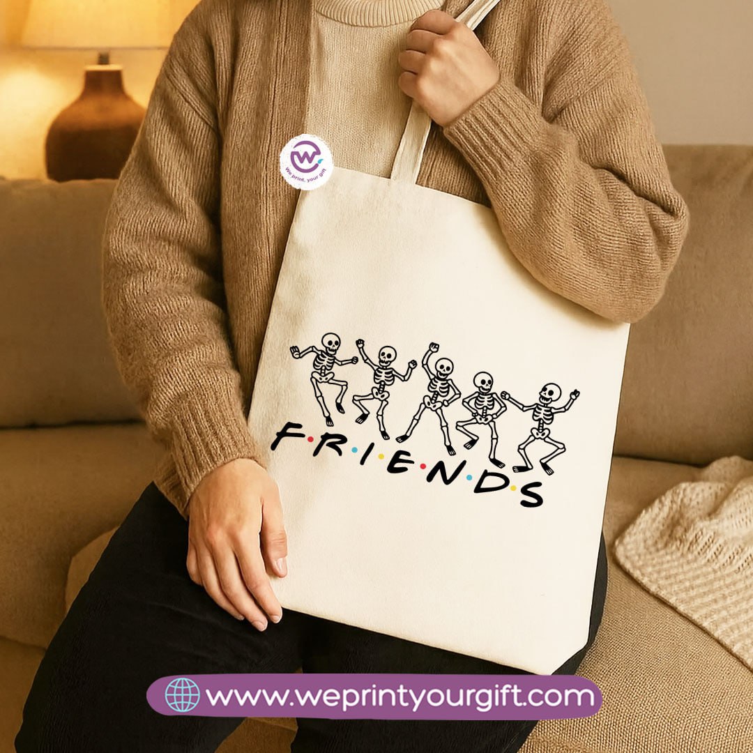 Halloween Canvas Tote Bag – Spooky Egyptian-Inspired Designs | Heavy Canvas Fabric