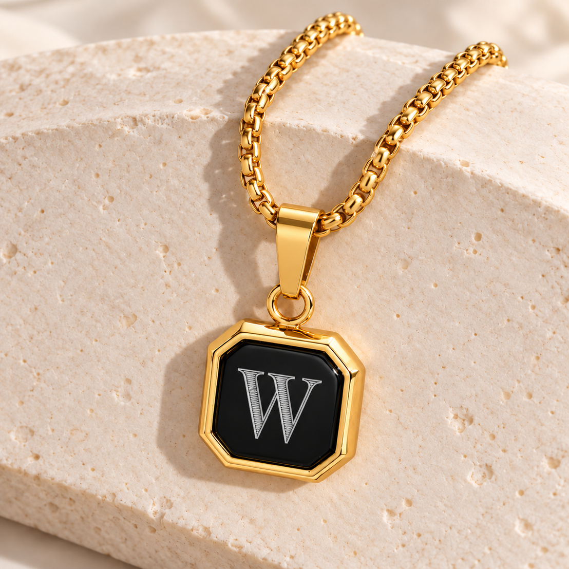 Personalized Initial Necklace – Gold & Silver Tones