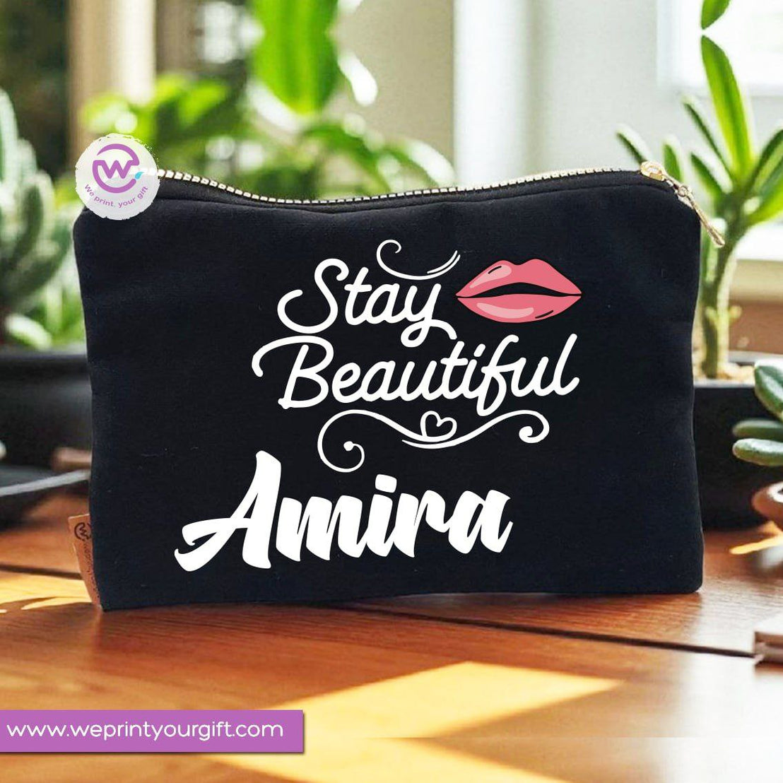 Makeup Tools Theme Makeup Bag & Pencil Case – Stylish Cotton Pouch