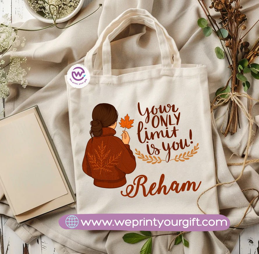 Retro Motivational Canvas Tote Bag – Vintage-Inspired Positive Quotes