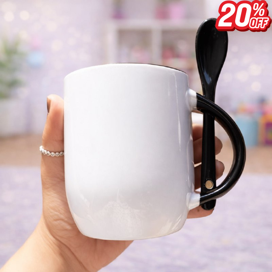Ceramic Spoon Mug - Ramadan Offer - 20% Discount