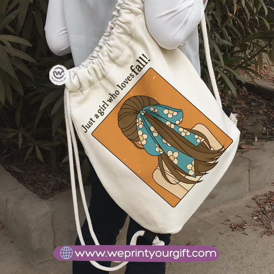 Winter & Retro Drawstring Backpack – Vintage-Inspired Cozy Designs