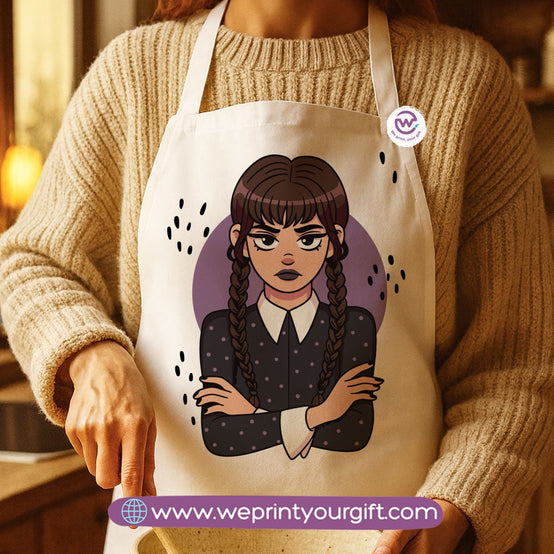 Spooky Halloween Apron – Custom Heavy Cotton Kitchen Apron with Front Pocket