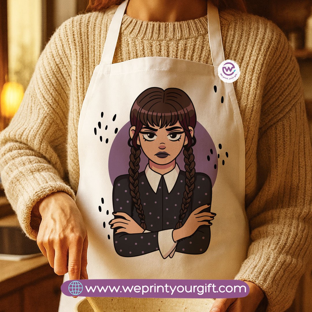 Spooky Halloween Apron – Custom Heavy Cotton Kitchen Apron with Front Pocket