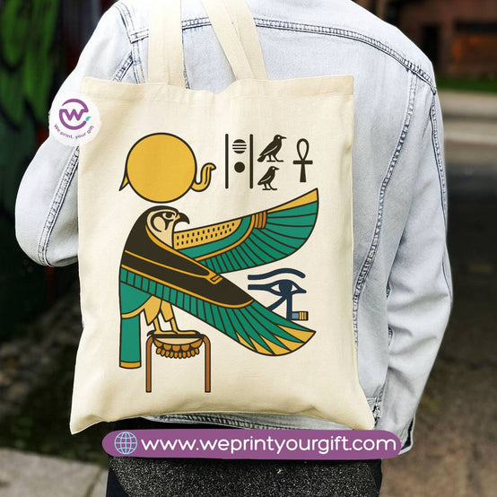 Egyptian Pharaonic Canvas Tote Bag