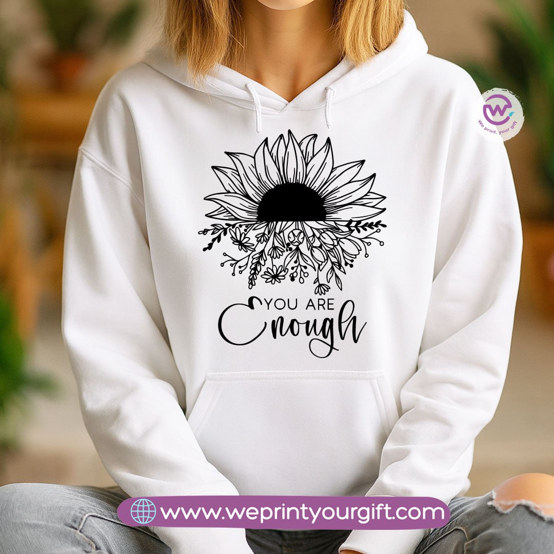 One Line Art Motivational Hoodie – Cotton Melton Unisex