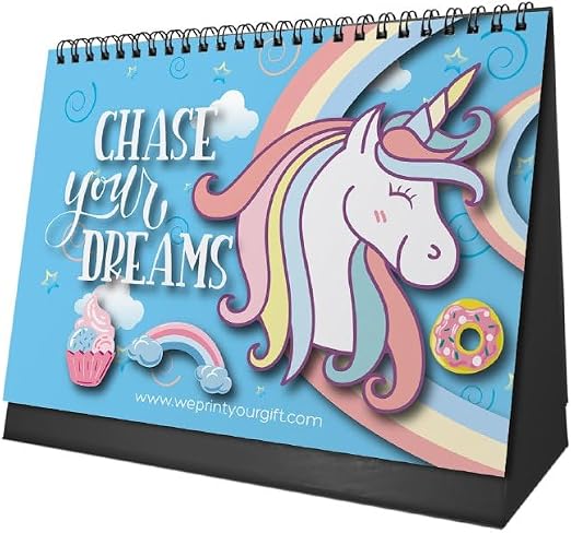 Unicorn Daydreams 2027 Desk Calendar – Rainbows & Little Inspirations