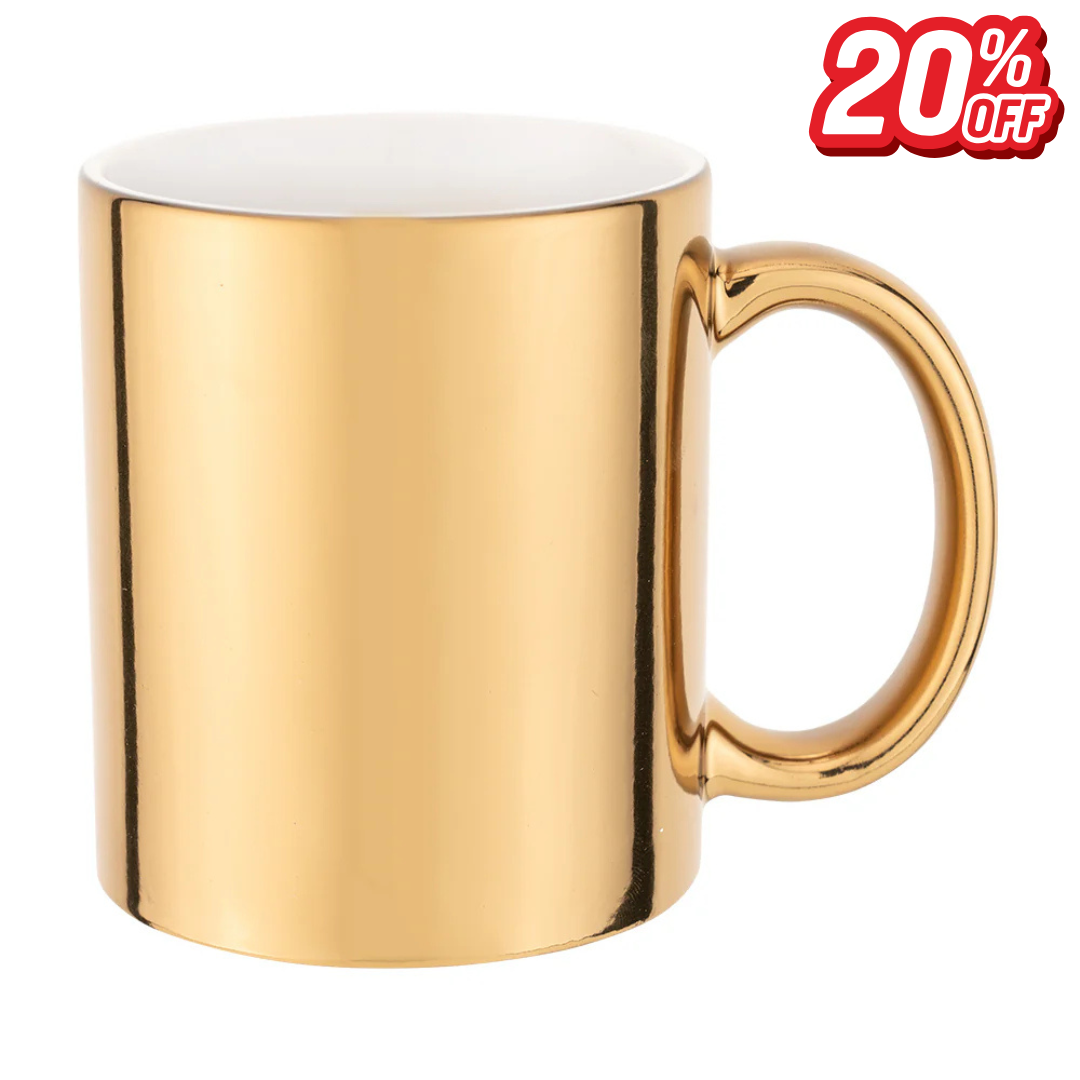Gold Mirror Ceramic Mug - Ramadan Offer - 20 % Discount